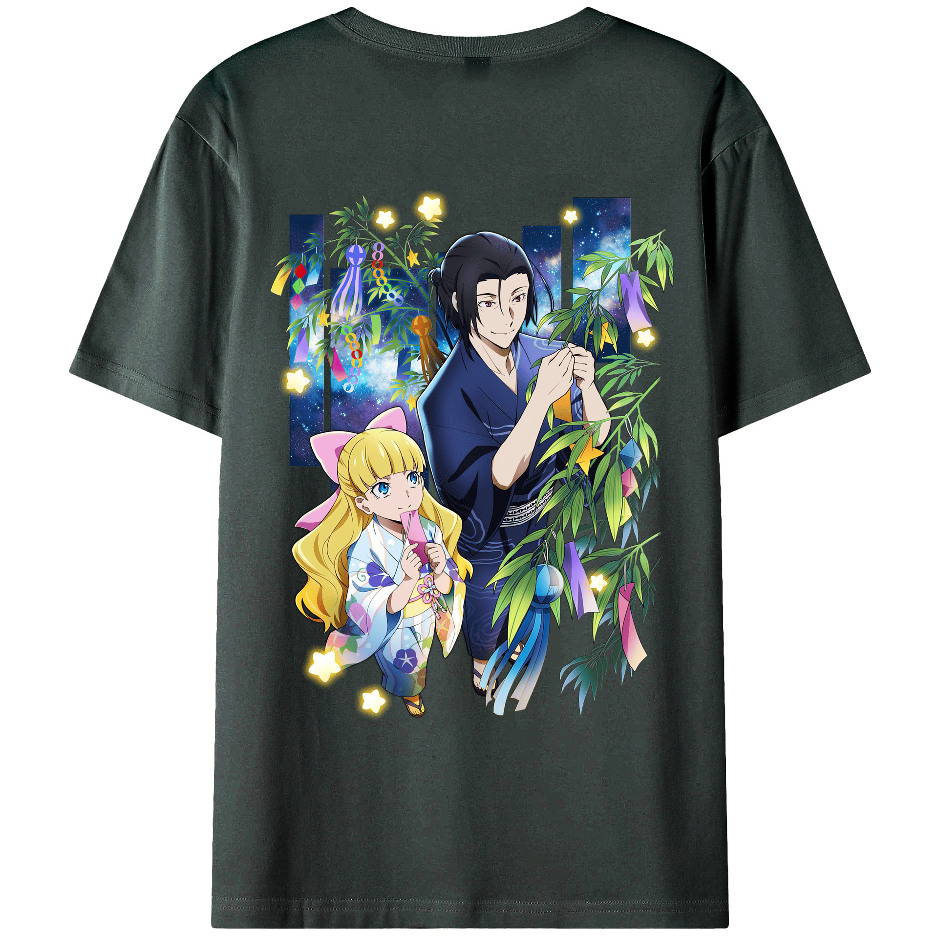 （画像用） 文豪ストレイドッグス Bungo Stray Dogs 綿100％ メンズ半袖Tシャツ（バックプリント） 通気性